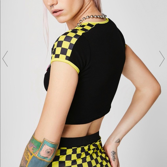 NEW SET🌟 Dolls Kill currentmood crop & skirt - Picture 5 of 7